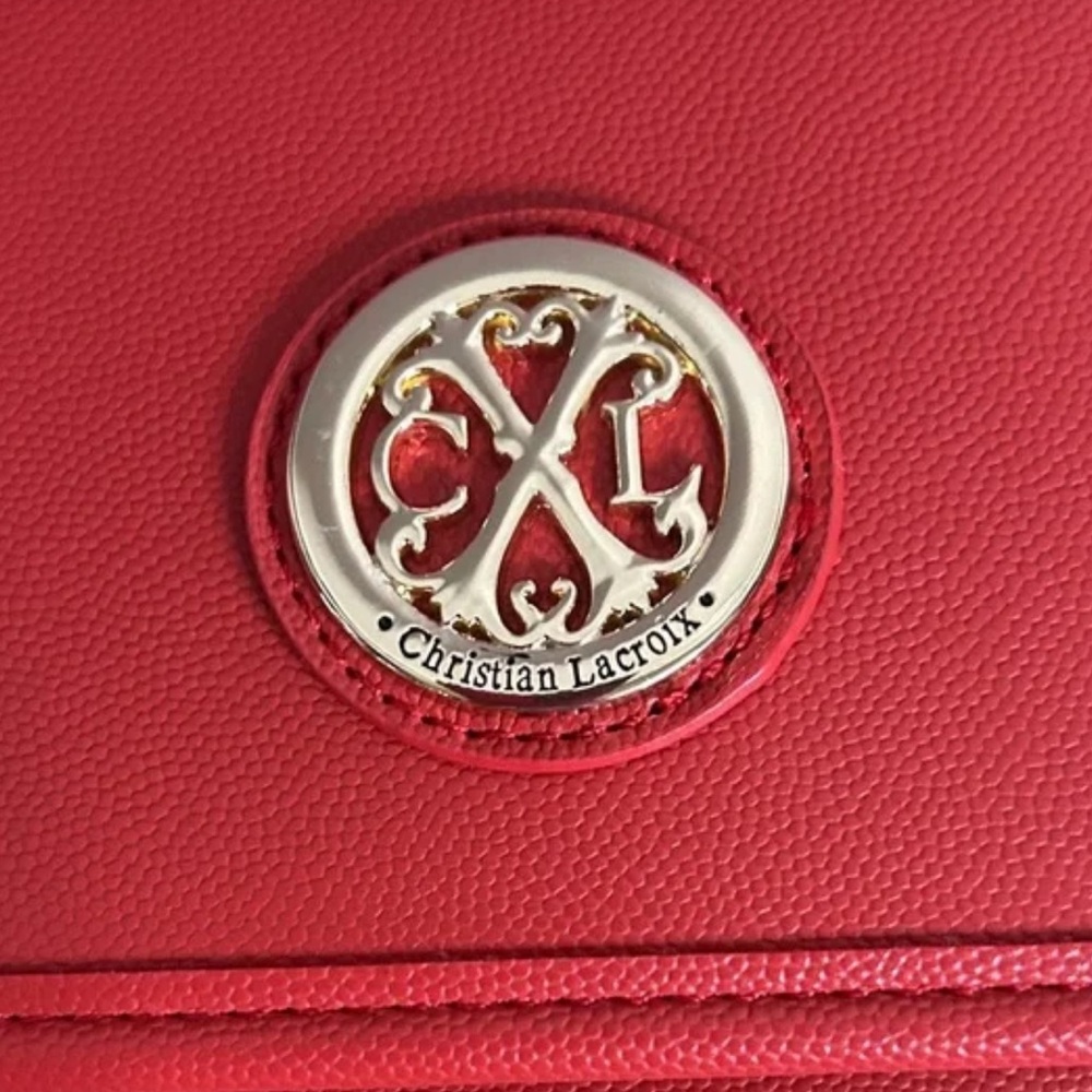 NWT CXL by Christian Lacroix Karen Caviar Shoulder
Bag - Red - Picture 5 of 6